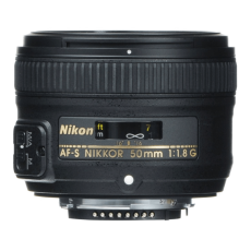 NIKON AF-S NIKKOR 50mm F/1.8G Lens for DSLR Camera (Black)